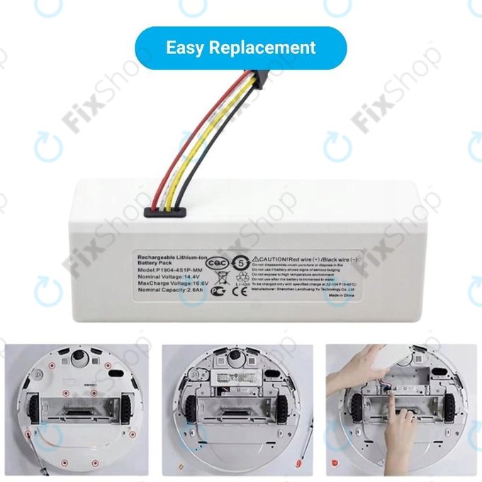Xiaomi Mi Robot Vacuum Mop (Mijia 1C) - Battery STYTJ01ZHM Li-Ion 14.4V 2600mAh