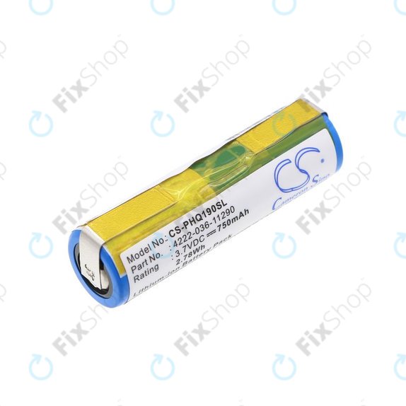 Battery for Philips 8895XL, 750mAh, Li-Ion, 3.7V, 036-11290, HQ