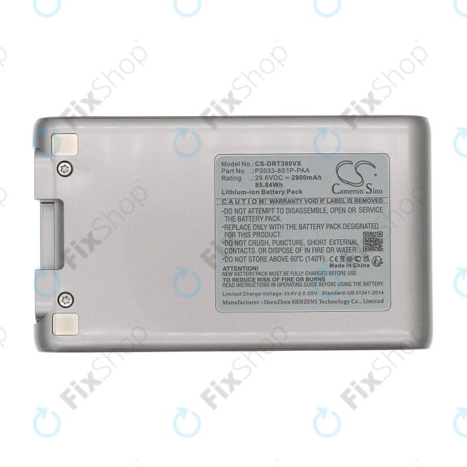 Battery for Dreame T30, 2900mAh, Li-Ion, 29.6V, P2033-8S1P-PAA, HQ