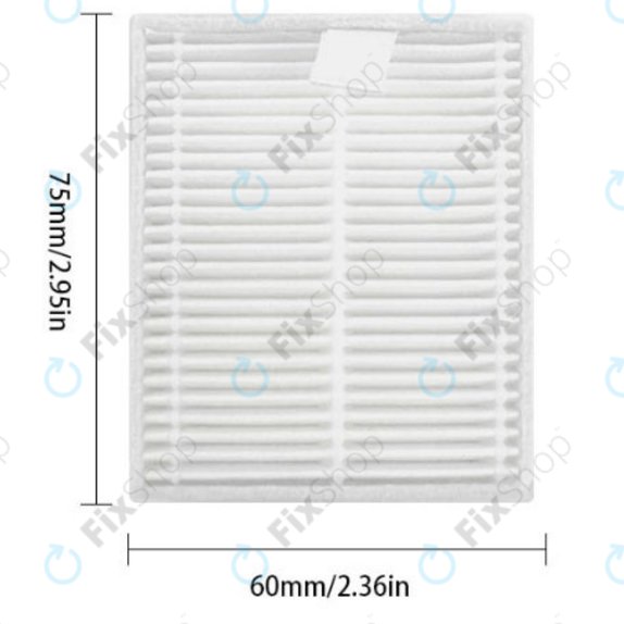 Dust Filter, 2pcs for Xiaomi Roborock Q7 M5, Q7 M5+, Q7 L5, Q7 L5+