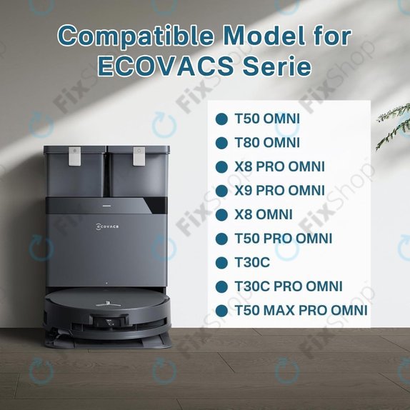 Dust Bag, 4pcs for Ecovacs Deebot T30c, T50-series, T80-series, X8-series, X9 Pro-series