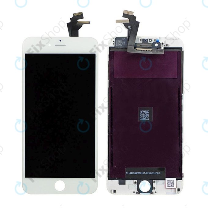 Display for iPhone 6 Plus, White, Touch Screen with Frame