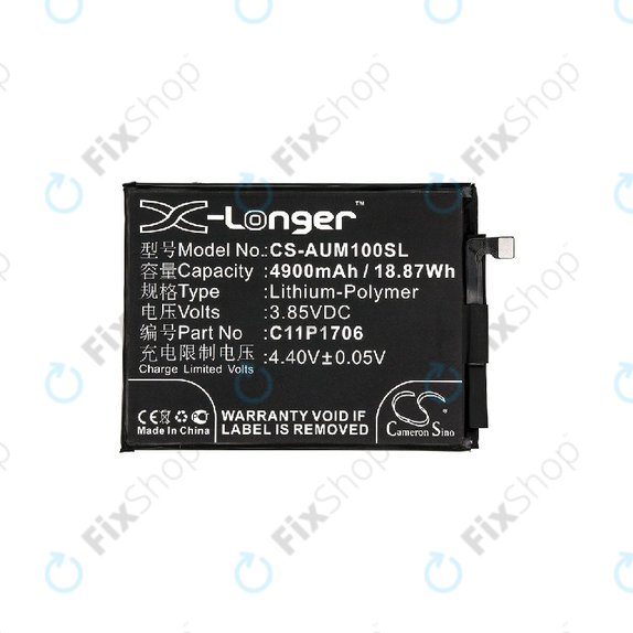 Battery for Asus Zenfone Max Pro M1 ZB602KL, 4900mAh, Li-Pol, 3.85V, 0B200-02870200, HQ