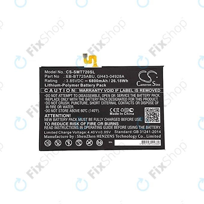 Samsung Galaxy Tab S5E - Battery EB-BT725ABU 6800mAh HQ