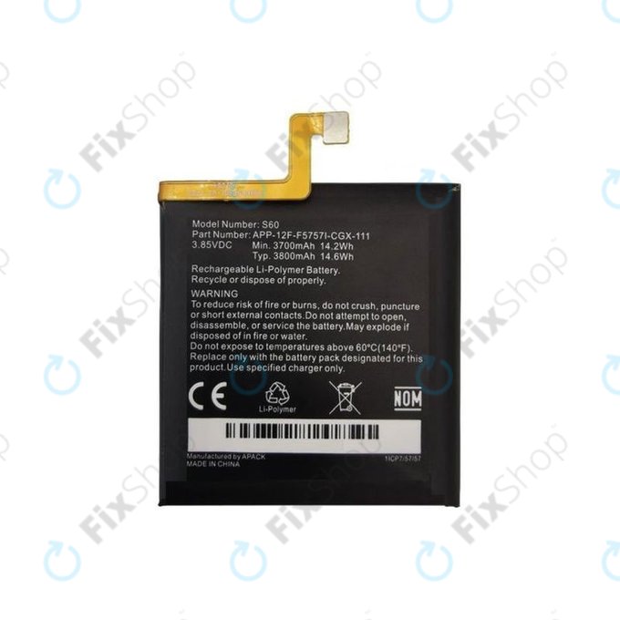Caterpillar CAT S60 - Battery 1ICP7/57/57 3800mAh