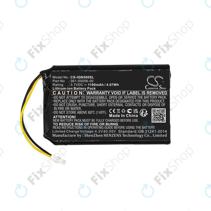 Garmin Drive 50 LM, 51LMT, 51LMT-S, DriveSmart 5 LMT, Nuvi 30, 50, 50LM, 52, 52LM, 52LMT, 55, 55LM, 55LMT - Battery 361-00056-00, 361-00056-50 1100mAh HQ