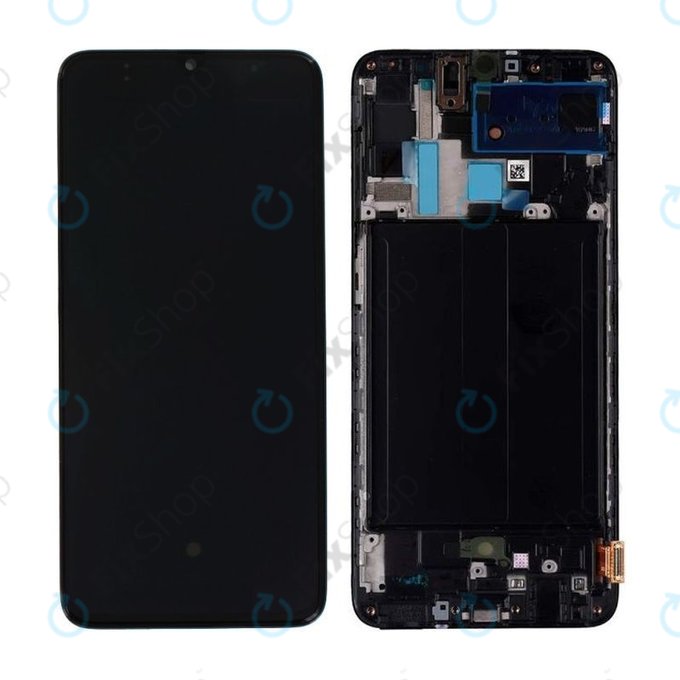 Samsung Galaxy A70 A705F - LCD Display + Touch Screen + Frame (Black) - GH82-19747A, GH82-19787A Genuine Service Pack
