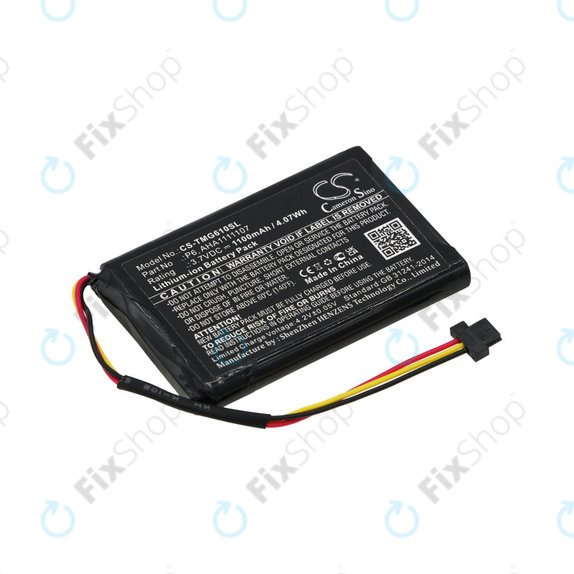 Battery for TomTom Go 610, 1100mAh, Li-Ion, 3.7V, LAHA1111107, HQ