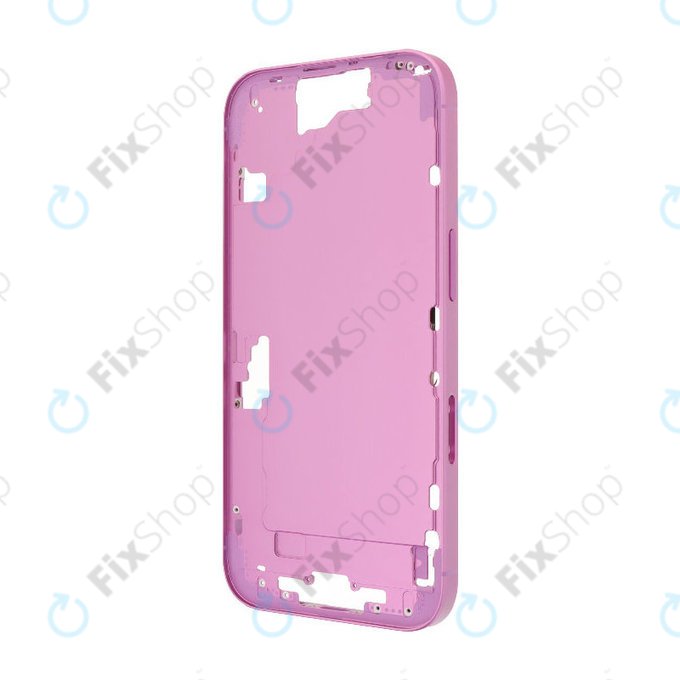 Apple iPhone 16 - Middle Frame + Power + Volume Buttons (Pink)