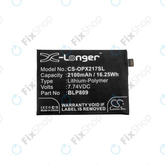 Realme Q2 Pro RMX2173, GT Master 5G RMX3363 - Battery BLP809 2100mAh HQ