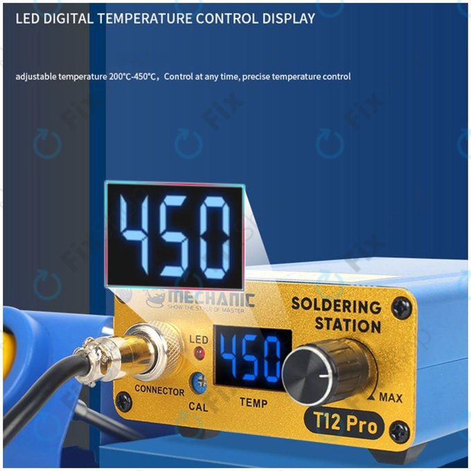 Mechanic T12 Pro - Digital Soldering Station (Blue)