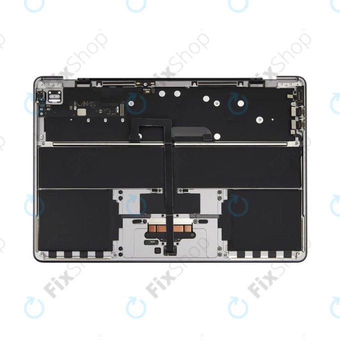 Top case keyboard frame for MacBook Air 13", A3113 (2024), with US keyboard and battery, Space Gray, 661-40227, Genuine Apple