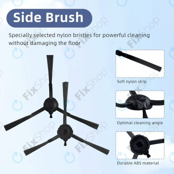Side Brush, 2pcs for Rowenta X-plorer S65, S65+, S70, S70+, S75s, S75s+