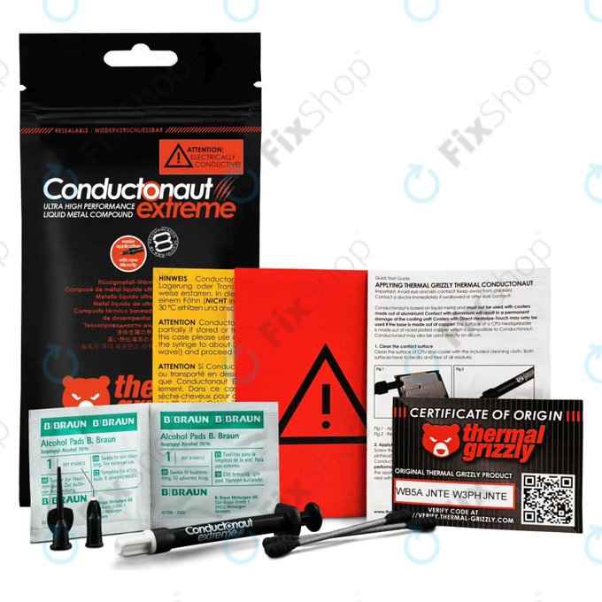 Liquid Metal 1g, Thermal Grizzly Conductonaut