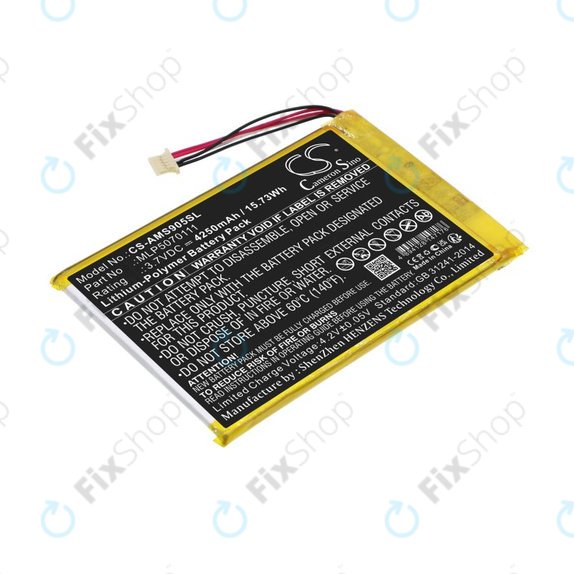 Battery for Autel MaxiSys Mini, MaxiIM IM508, MS905, 4250mAh, Li-Pol, 3.7V, MLP5070111, HQ