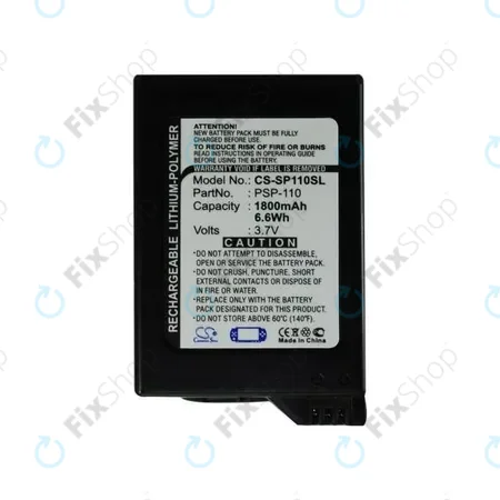 Sony Playstation Portable 1000 - Battery PSP-110 1800mAh HQ