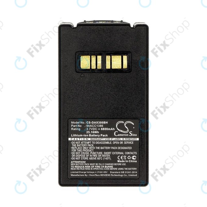 Battery for Datalogic Falcon X4, X3, 6800mAh, Li-Ion, 3.7V, 94ACC1386, HQ