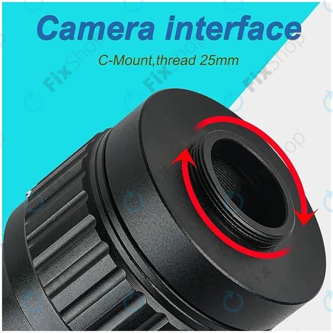 CTV Adapter 1X for Trinocular Microscope, C-Mount