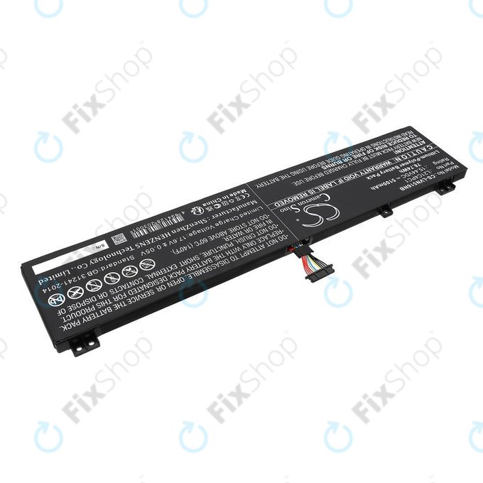 Battery for Lenovo Legion 5 15ARH7H, 82RD0002SB, 5100mAh, Li-Pol, 15.44V, L21C4PC1, HQ