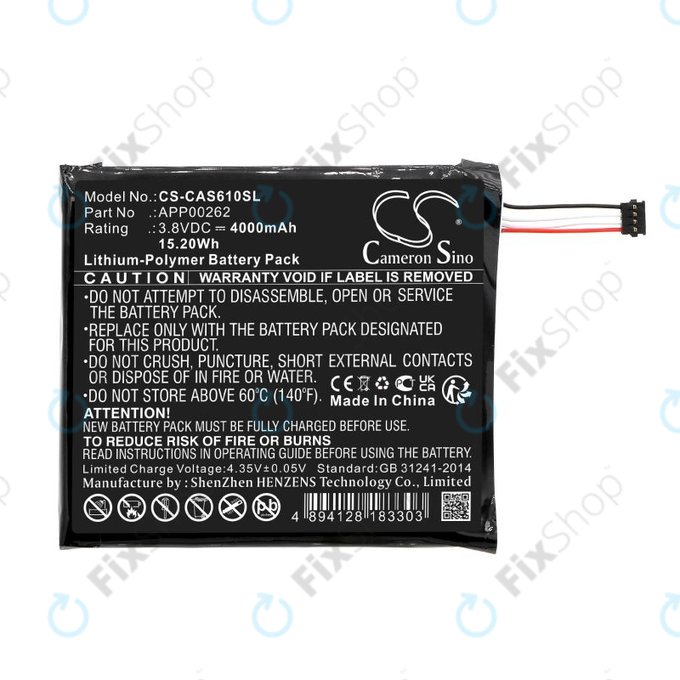 Battery for CAT S61, 4000mAh, Li-Pol, 3.8V, APP00262, HQ