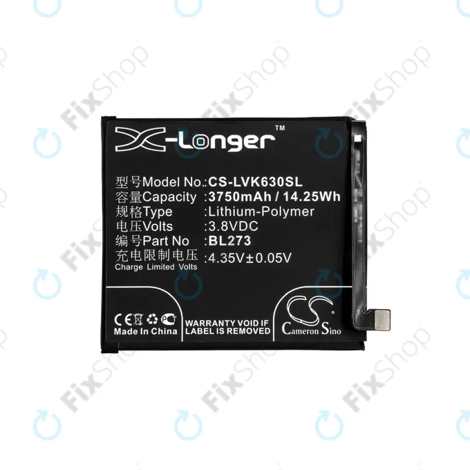 Lenovo K6 Note - Battery BL273 3750mAh HQ