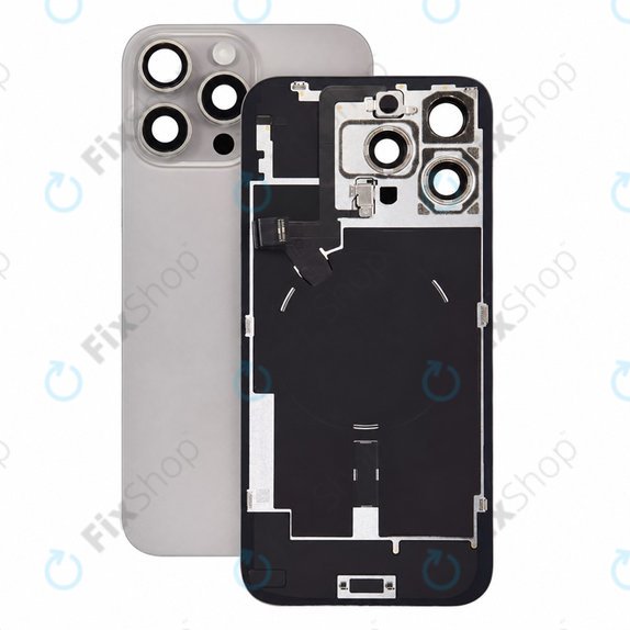 Rear Housing Glass for iPhone 16 Pro Max, Natural Titanium, Pulled A