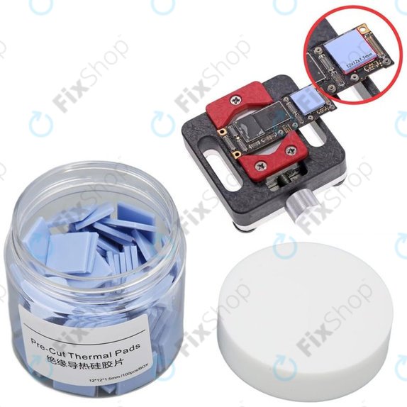 Pre-Cut Thermal Pad, 12 x 12 x 1.5mm