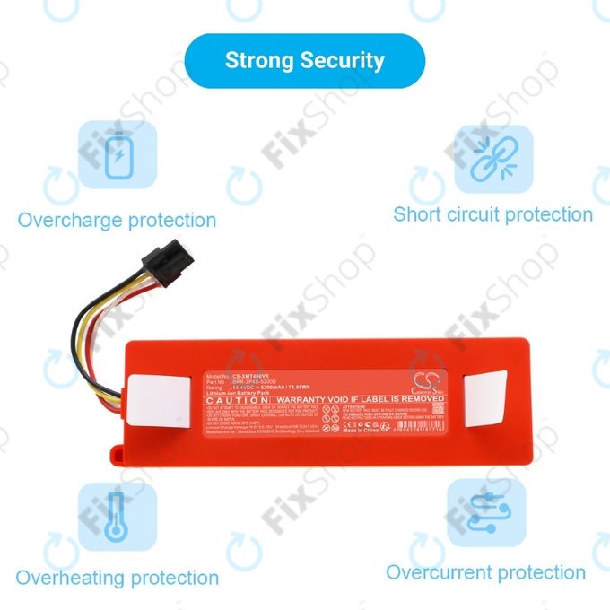 Xiaomi Roborock E-series, Q-series, S-series - Battery BRR-2P4S-5200 Li-Ion 14.4V 5200mAh HQ