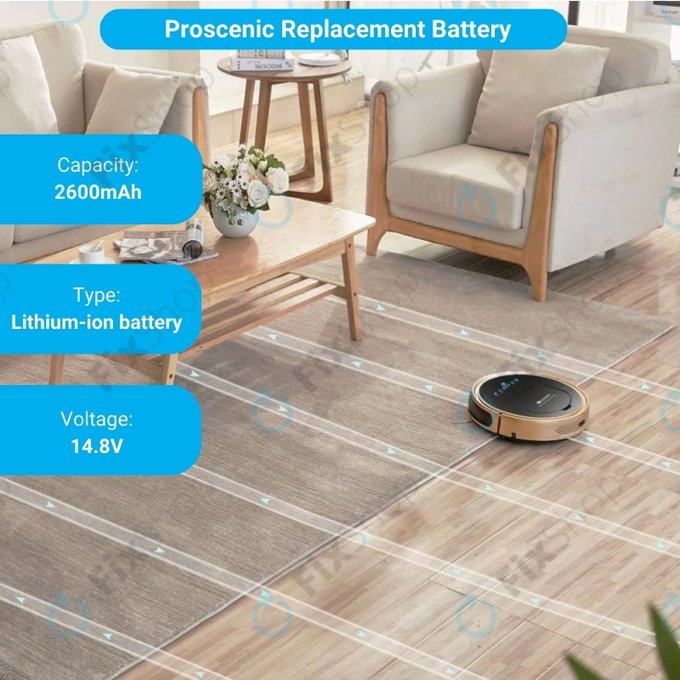 Proscenic Cocoa Smart 780T, 790T, Summer P1s, P2s - Battery VR1717 Li-Ion 14.8V 2600mAh HQ