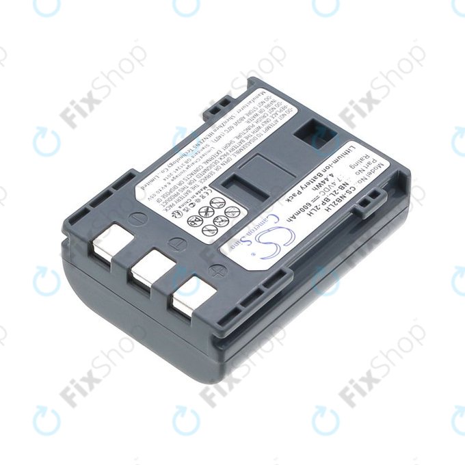 Battery for Canon EOS 350D, 400D, PowerShot S30, S60, S80, 600mAh, Li-Ion, 7.4V, NB-2LH, HQ
