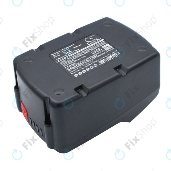 Battery for Metabo Ahs36v, Bha 36 Ltx Compact, 2000mAh, Li-Ion, 36V, 6.25453, HQ