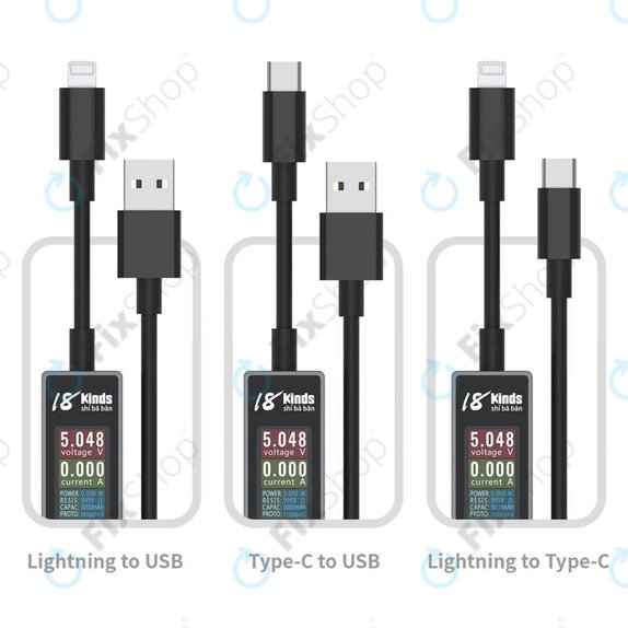 AV-Line - Smart Detection Charging Cable (Lightning - USB-C)