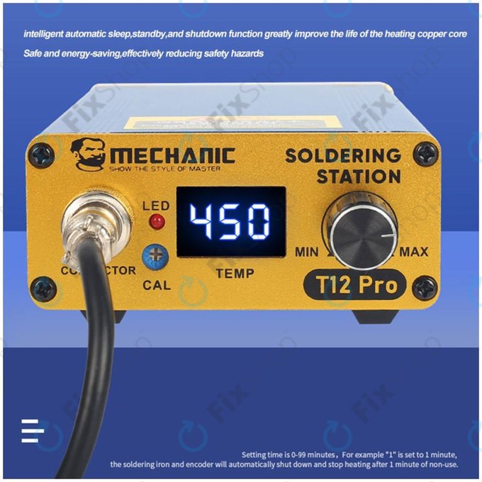 Mechanic T12 Pro - Digital Soldering Station (Blue)