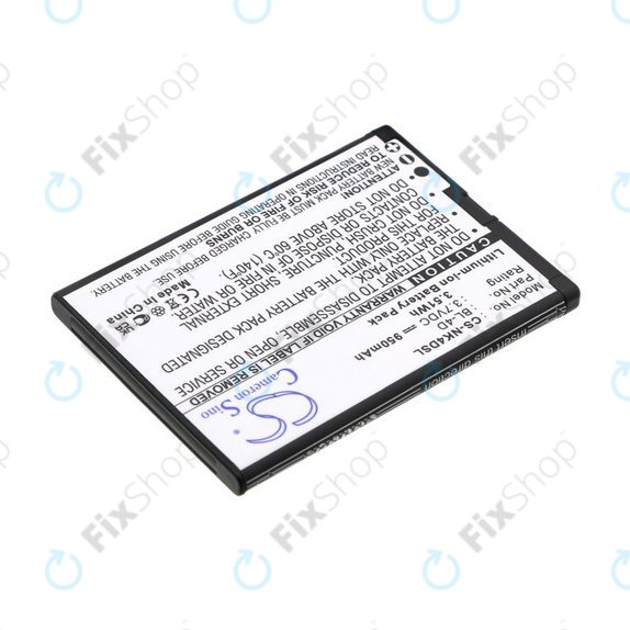 Battery for Nokia N97 Mini, E5, E7, BLU Hero 2, 950mAh, Li-Ion, 3.7V, BL-4D, HQ