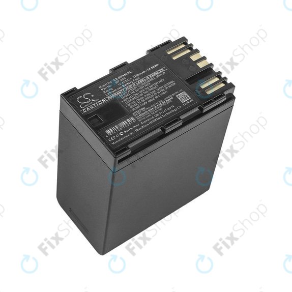 Battery for Canon EOS S200, C300, 5200mAh, Li-Ion, 14.4V, BP-A60, HQ