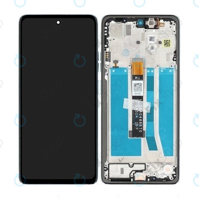 Motorola Moto G75 5G - LCD Display + Touch Screen + Frame (Succulent Green) - 5D68C29068 Genuine Service Pack