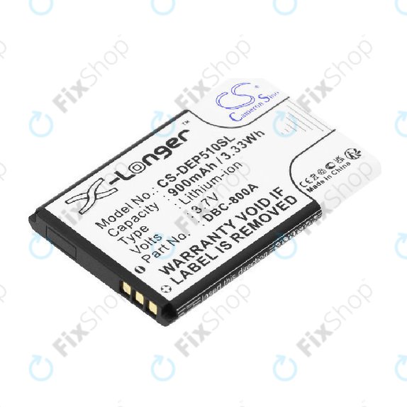 Battery for Doro 1360, 900mAh, Li-ion, 3.7V, DBC-800A, HQ