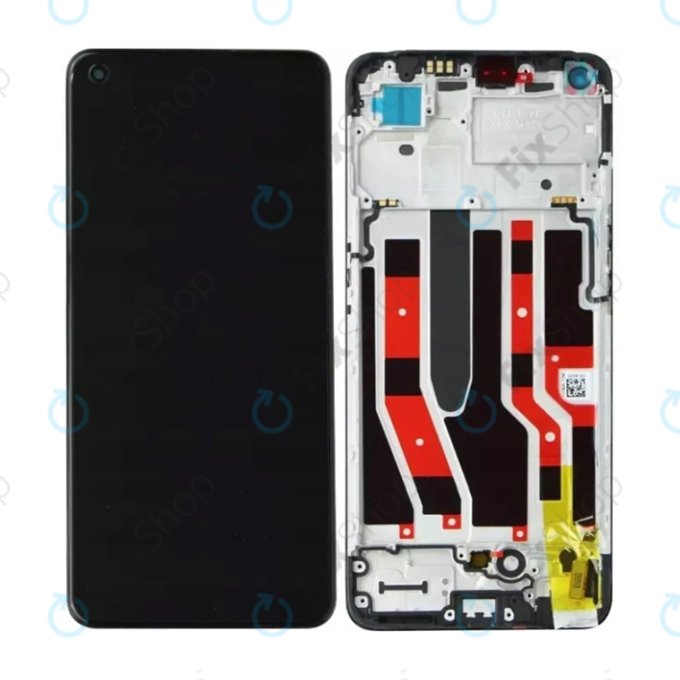 Oppo Reno 7 Lite - LCD Display + Touch Screen + Frame (Cosmic Black) OLED