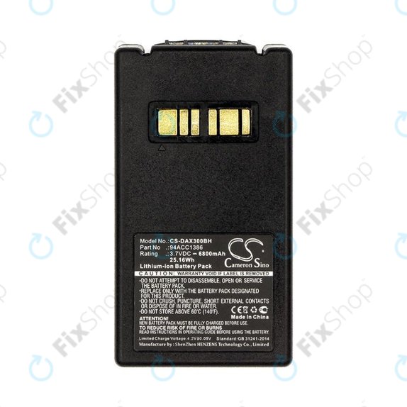 Battery for Datalogic Falcon X4, X3, 6800mAh, Li-Ion, 3.7V, 94ACC1386, HQ