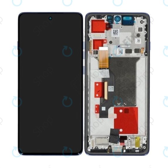 Motorola Edge 60 Pro - LCD Display + Touch Screen + Frame (Dazzling Blue) - 5D68C30046 Genuine Service Pack