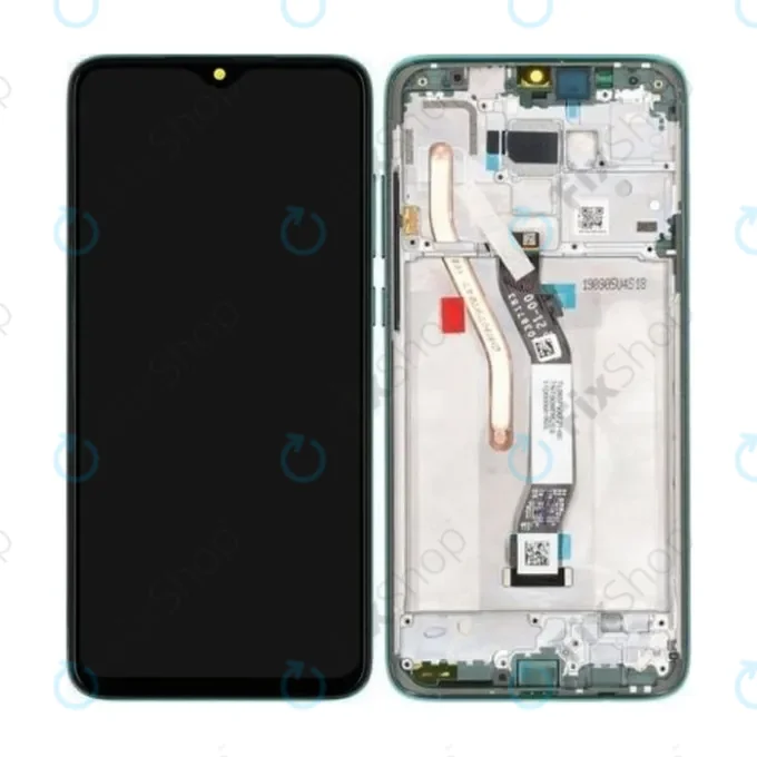 Xiaomi Redmi Note 8 Pro - LCD Display + Touch Screen + Frame (Forest Green) - 56000400G700, 56000C00G700 Genuine Service Pack