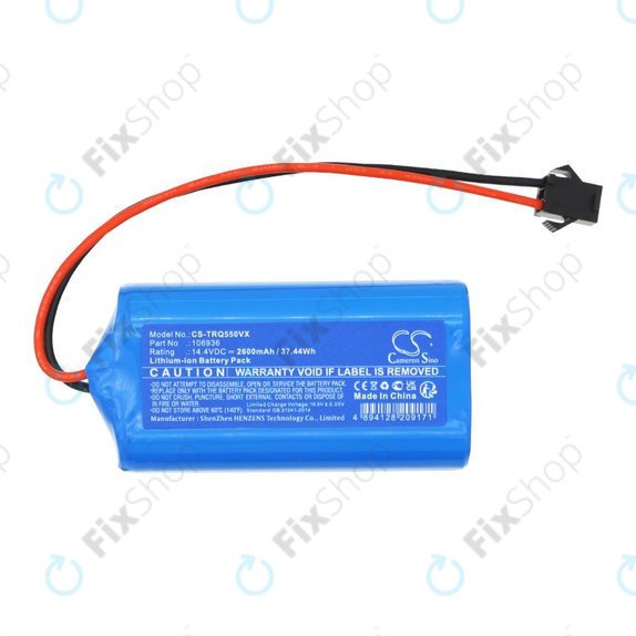 Battery for Tesla Robostar IQ550, 2600mAh, Li-Ion, 14.4V, 106936, HQ