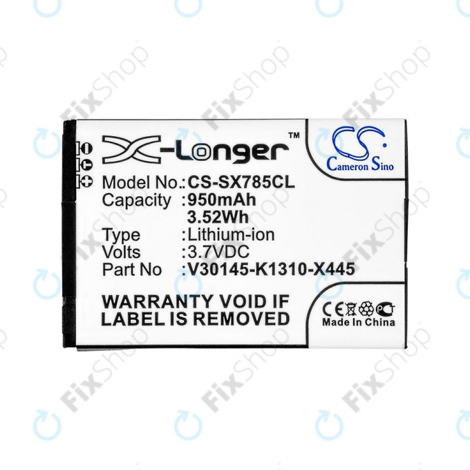 Battery for Siemens Gigaset, Openstage, SL, 950mAh, Li-Ion, 3.7V, V30145-K1310-X445, HQ