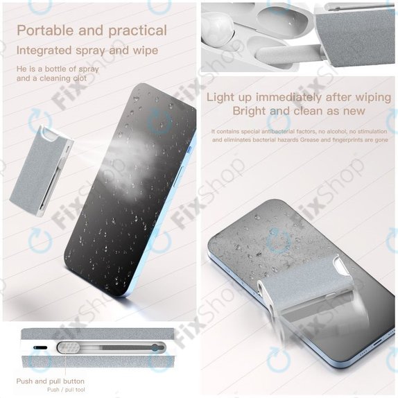 Multifuncional Phone & Earphone Cleaner Brush Kit 5in1