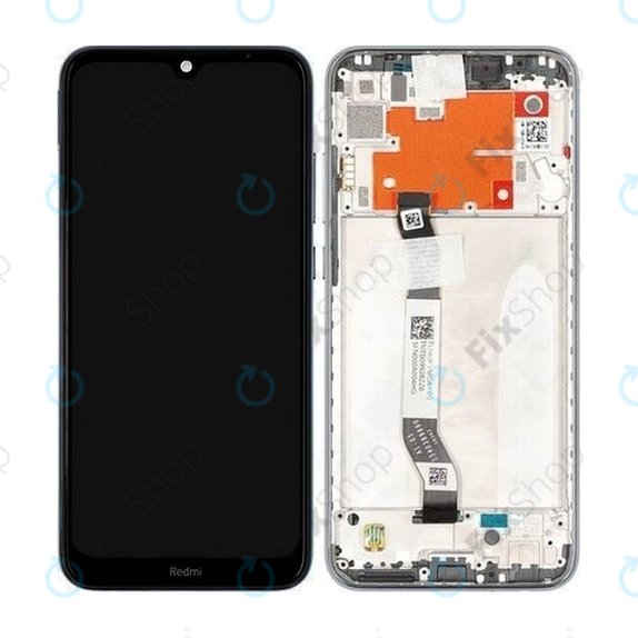 Xiaomi Redmi Note 8T - LCD Display + Touch Screen + Frame (Moonshadow Grey) - 5600040C3X00 Genuine Service Pack