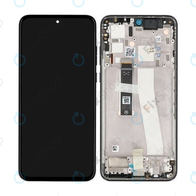 Motorola Edge 30 Neo XT2245 - LCD Display + Touch Screen + Frame (Black Onyx) - 5D68C21403 Genuine Service Pack