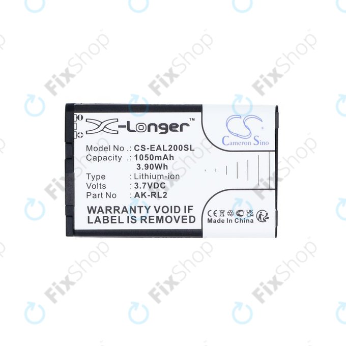 Battery for Emporia Essence Plus, Talk comfort, V20, 1050mAh, Li-Ion, 3.7V, AK-RL2, HQ