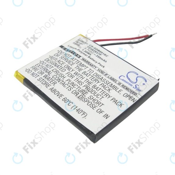 Battery for GoPro Wifi Remote, 350mAh, Li-Pol, 3.7V, YD362937P, HQ