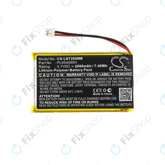 Battery for Luvion Prestige Touch 2, 2000mAh, Li-Pol, 3.7V, PL654065H, HQ