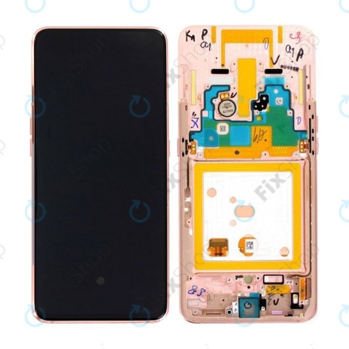 Samsung Galaxy A80 A805F - LCD Display + Touch Screen + Frame (Angel Gold) - GH82-20348C, GH82-20368C, GH82-20390C Genuine Service Pack